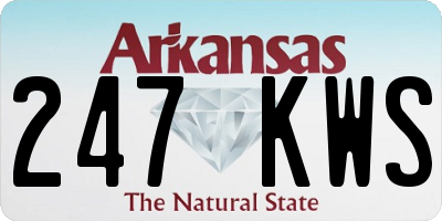 AR license plate 247KWS