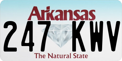 AR license plate 247KWV