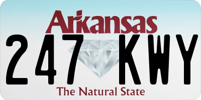 AR license plate 247KWY