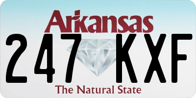 AR license plate 247KXF