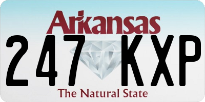 AR license plate 247KXP