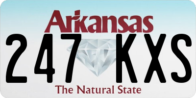 AR license plate 247KXS