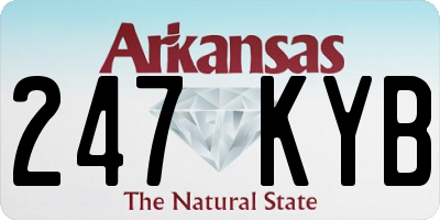 AR license plate 247KYB