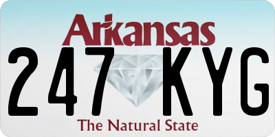 AR license plate 247KYG