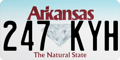 AR license plate 247KYH