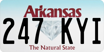 AR license plate 247KYI
