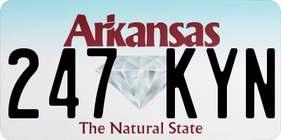 AR license plate 247KYN