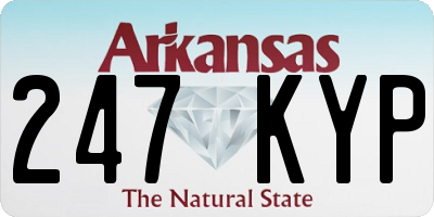 AR license plate 247KYP