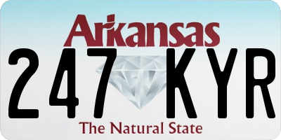 AR license plate 247KYR