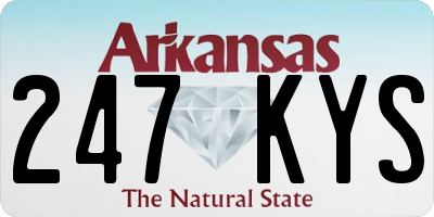 AR license plate 247KYS