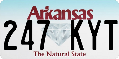 AR license plate 247KYT