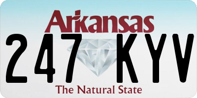 AR license plate 247KYV