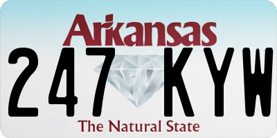 AR license plate 247KYW
