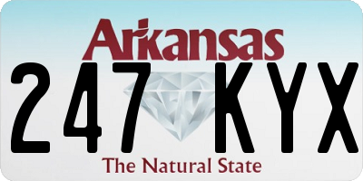 AR license plate 247KYX