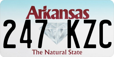 AR license plate 247KZC