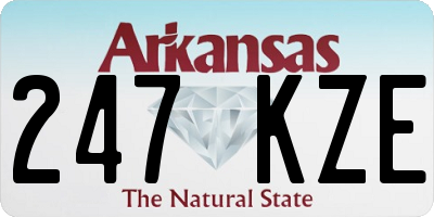 AR license plate 247KZE