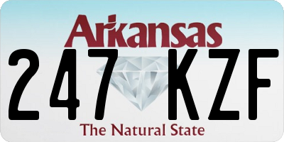 AR license plate 247KZF