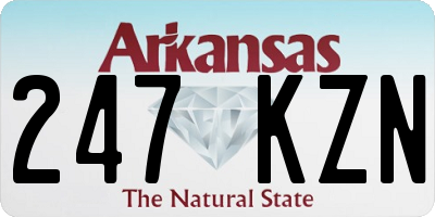 AR license plate 247KZN