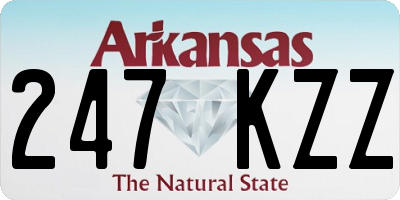AR license plate 247KZZ