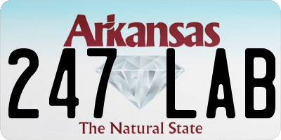 AR license plate 247LAB