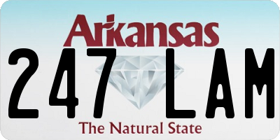 AR license plate 247LAM