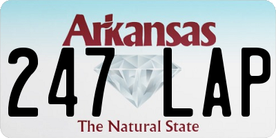 AR license plate 247LAP