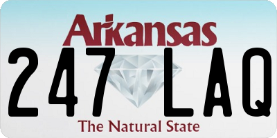 AR license plate 247LAQ