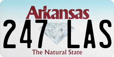 AR license plate 247LAS