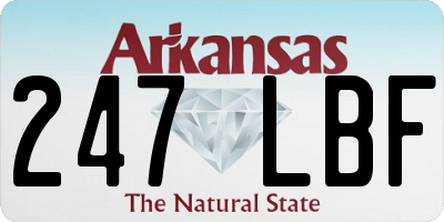 AR license plate 247LBF