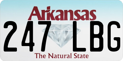 AR license plate 247LBG