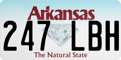 AR license plate 247LBH