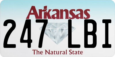 AR license plate 247LBI