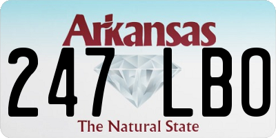 AR license plate 247LBO