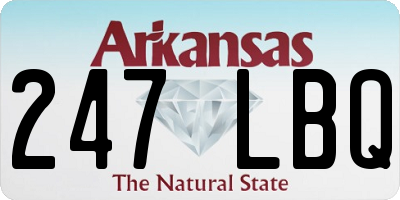 AR license plate 247LBQ