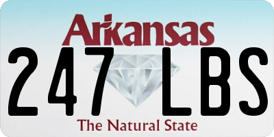 AR license plate 247LBS
