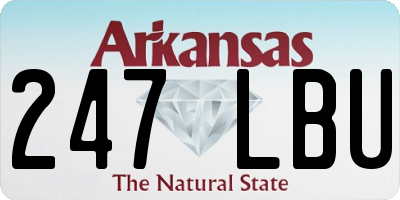 AR license plate 247LBU