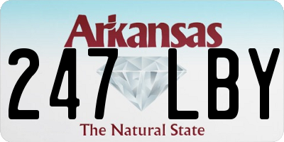 AR license plate 247LBY