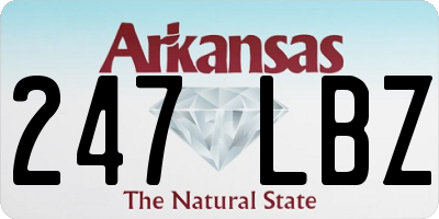 AR license plate 247LBZ