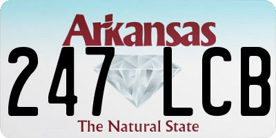 AR license plate 247LCB