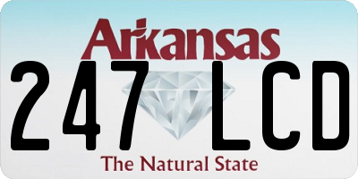 AR license plate 247LCD