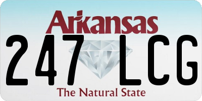 AR license plate 247LCG