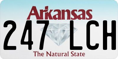 AR license plate 247LCH