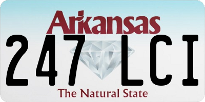 AR license plate 247LCI