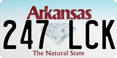 AR license plate 247LCK