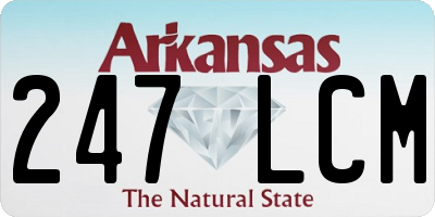 AR license plate 247LCM