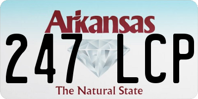 AR license plate 247LCP