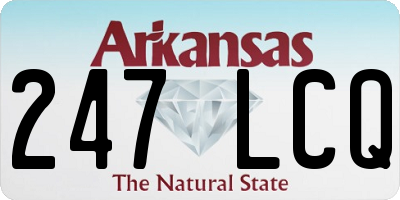 AR license plate 247LCQ