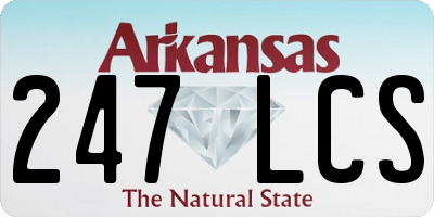 AR license plate 247LCS