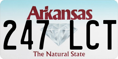 AR license plate 247LCT