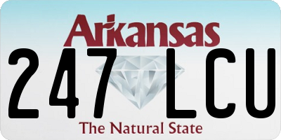 AR license plate 247LCU
